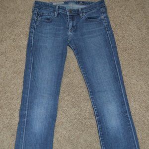 Ag Adriano Goldschmied The Aubrey Skinny Straight Medium Wash Jeans Size 25R